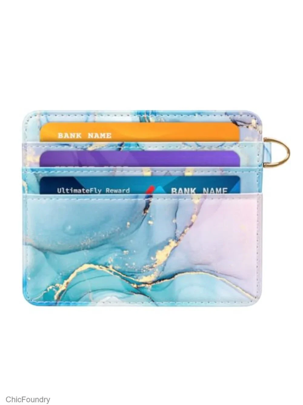 Slim Minimalist RFID Blocking Card Holder Wallet Faux Leather